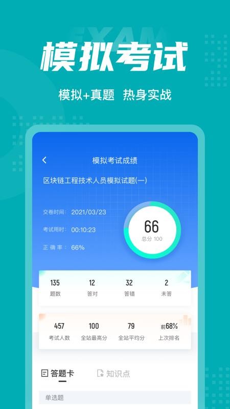 區(qū)塊璉工程技術(shù)人員考試聚題庫(kù) 截圖3