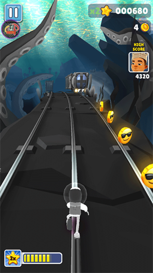 地鐵跑酷黑白水下城手游 截圖5