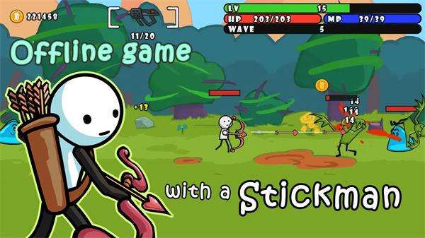 单枪匹马游戏(OneGunStickman) 截图2