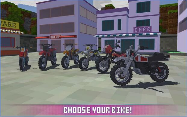 塊狀摩托車SIM 2017:Blocky Moto Bike SIM 2017 截圖3