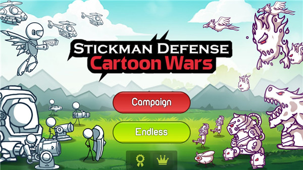 火柴人防御卡通战争官方正版(StickmandefenseCartoonwar) 截图1