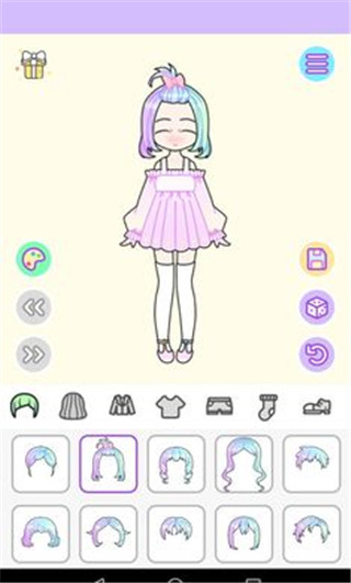 粉彩女孩换装游戏 截图5