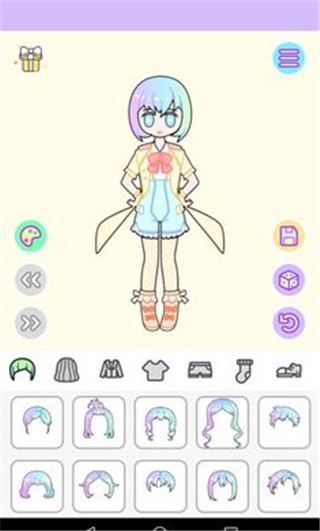 粉彩女孩换装游戏 截图2