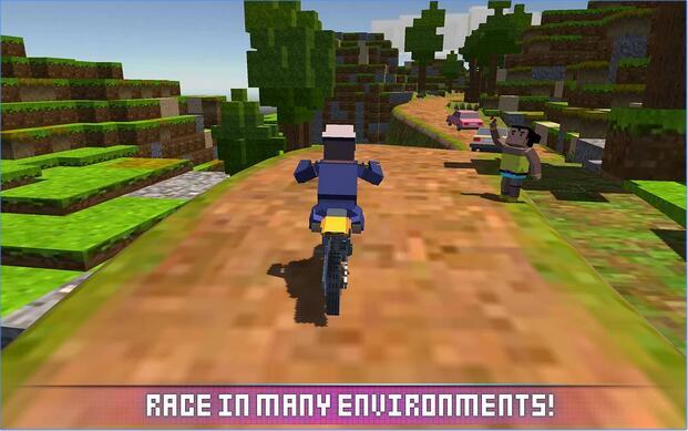 塊狀摩托車SIM 2017:Blocky Moto Bike SIM 2017 截圖4