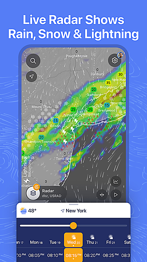 Ventusky风雨气温图 截图1