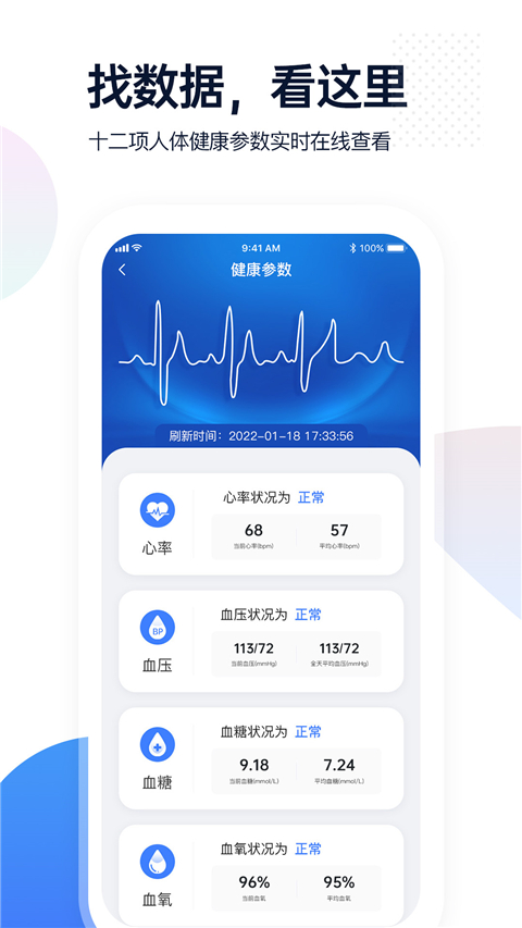 腕上监护App 截图2