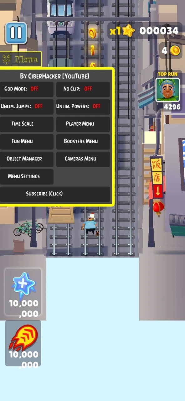 地铁跑酷上帝视角版 截图1