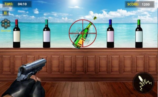 瓶子射擊挑戰(zhàn)游戲 截圖1