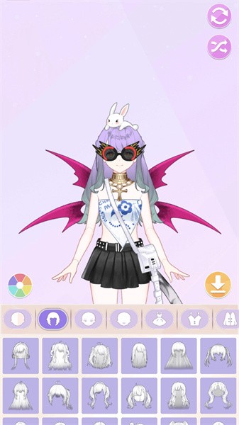 魔法女孩換裝中文全解鎖版 截圖1