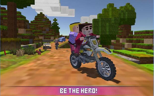 塊狀摩托車SIM 2017:Blocky Moto Bike SIM 2017 截圖2