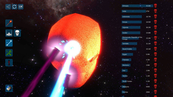 星球毀滅模擬器2d 截圖2