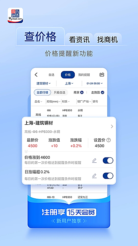 我的钢铁app 截图2
