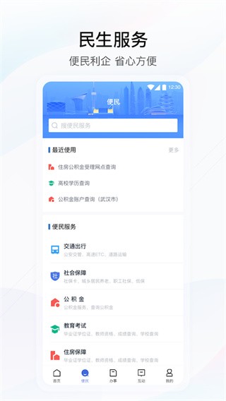 湖北政务服务网 截图1