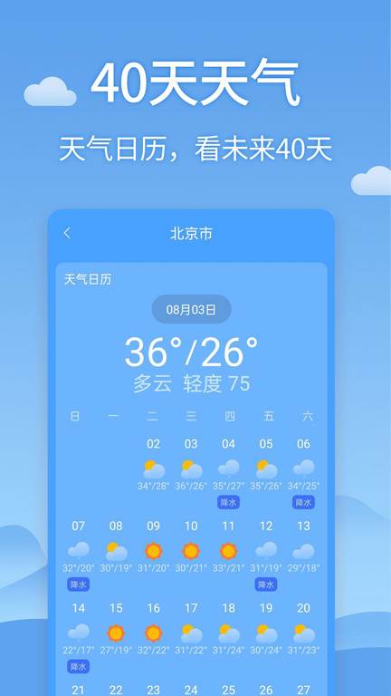 清新天气预报 截图3