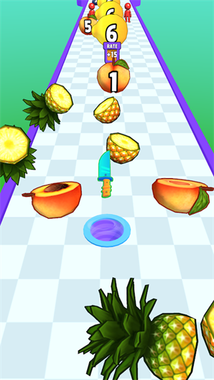 水果刀切割冲刺游戏 截图3