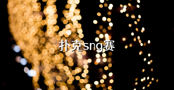 扑克sng赛