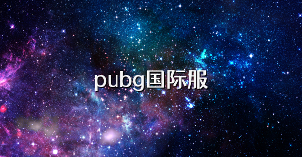 pubg国际服