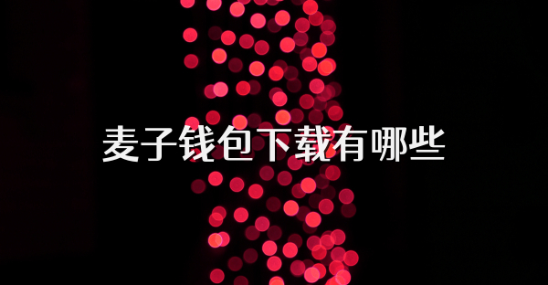 麦子钱包下载有哪些