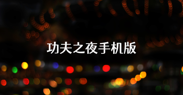 功夫之夜手机版