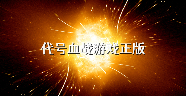 代号血战游戏正版