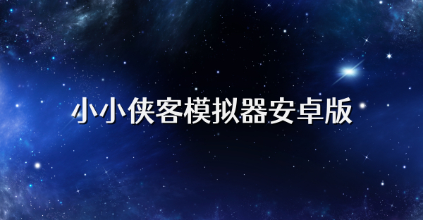 小小侠客模拟器安卓版
