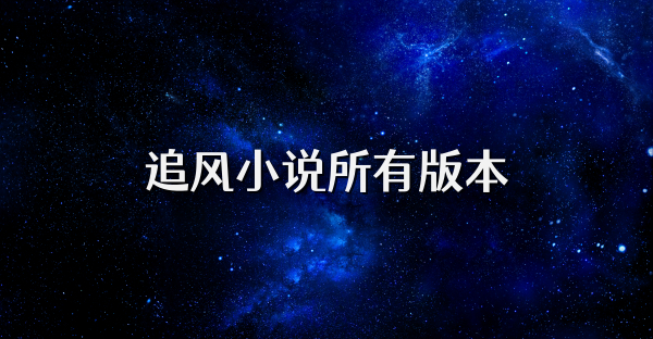追风小说所有版本
