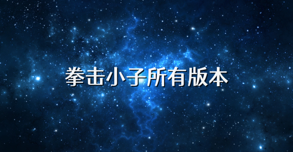 拳击小子所有版本