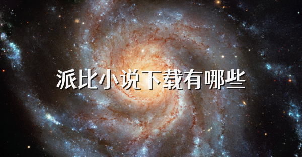 派比小说下载有哪些