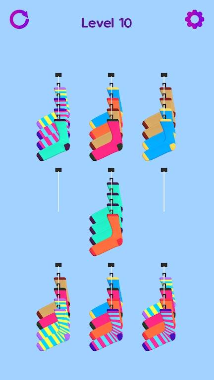 袜子排序游戏 截图2