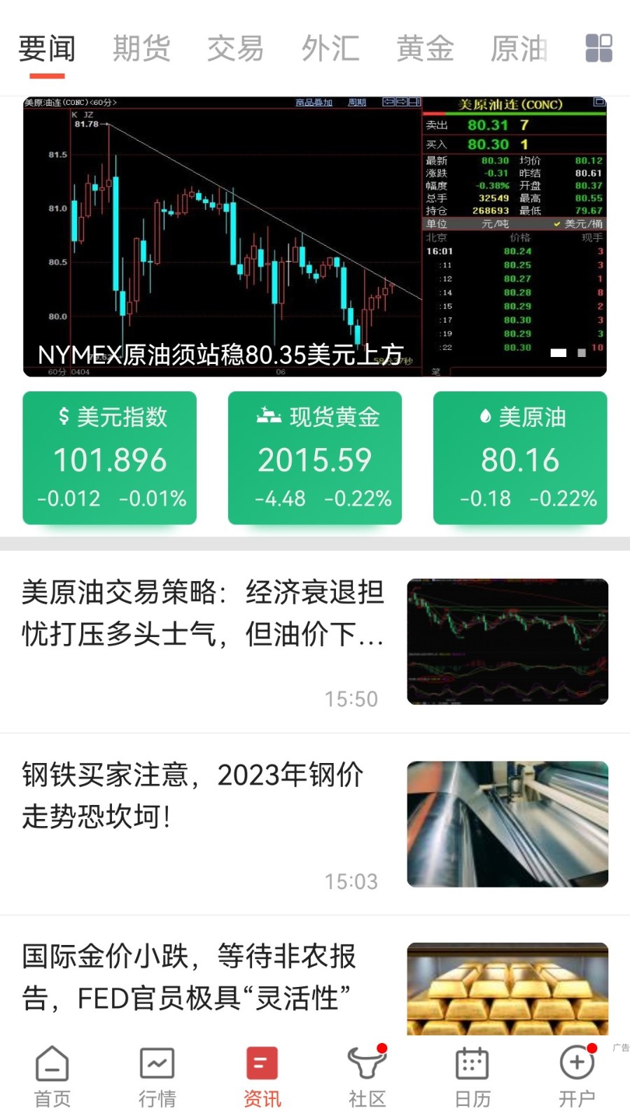 汇通财经app 截图2