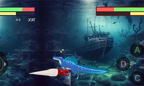 巨齿鲨与海怪搏斗 截图1