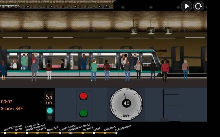 巴黎地铁模拟器 截图1