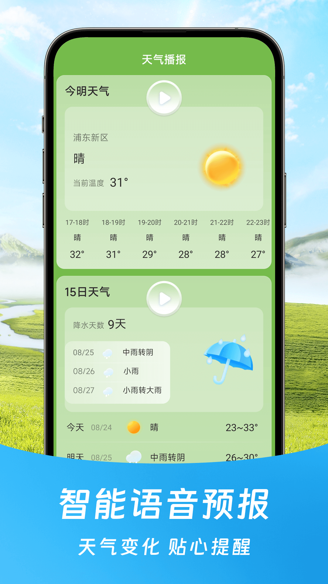 福气天气预报 截图2