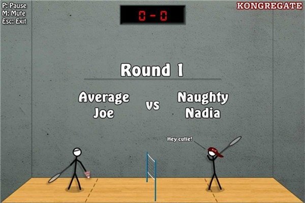 变成羽毛球选手(Stickman Badminton) 截图2