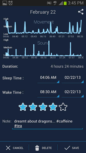 睡眠管理日志 截图1
