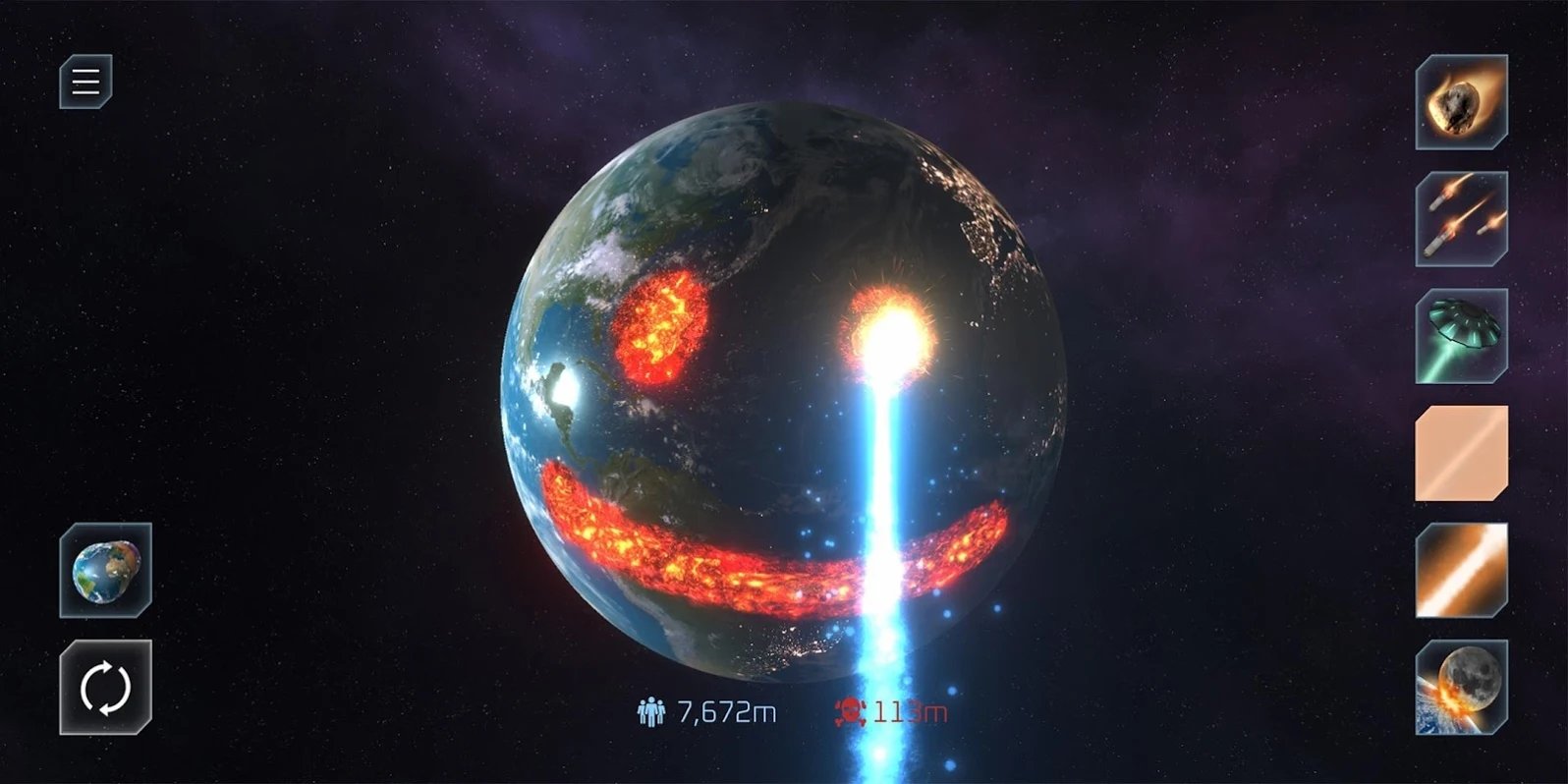 星球爆炸模拟器 截图1