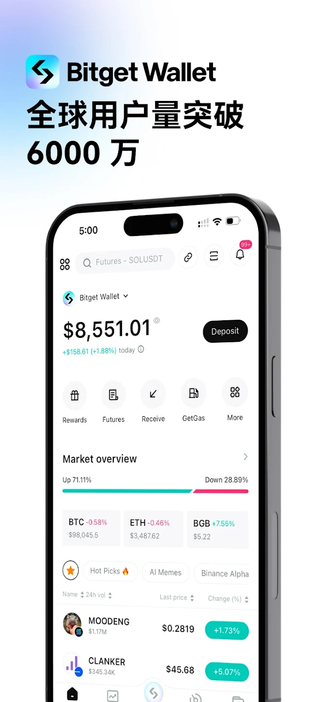 Bitget钱包交易所国际版 截图1