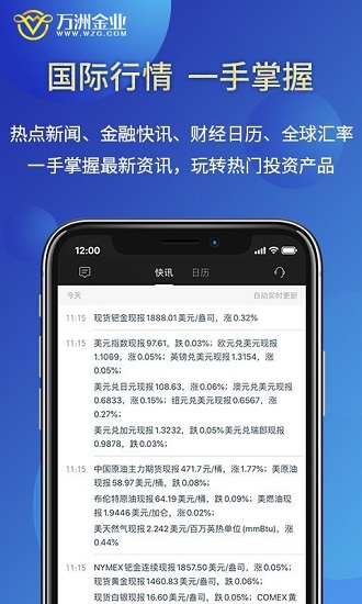 万洲金业黄金投资软件 截图2