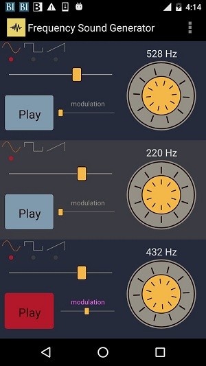 频率的声音发生器 截图1