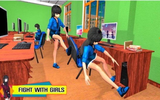 高中女孩生活3D 截图1
