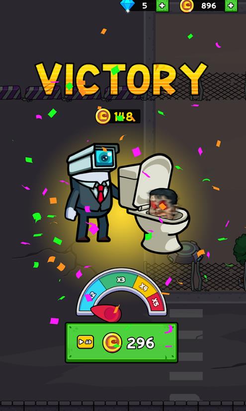 马桶人生存之战(Toilet Monster: Survival Battle) 截图2