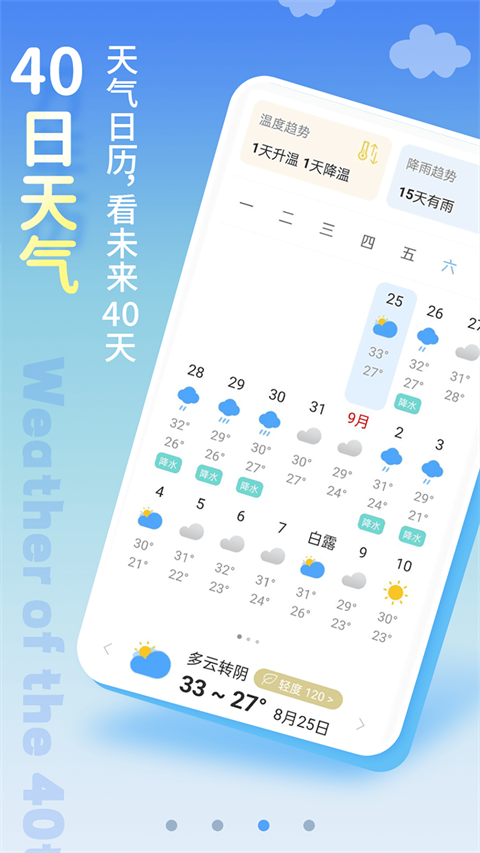 清新天气预报app 截图2