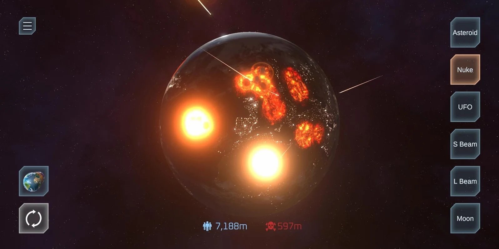 星球爆炸模拟器 截图2