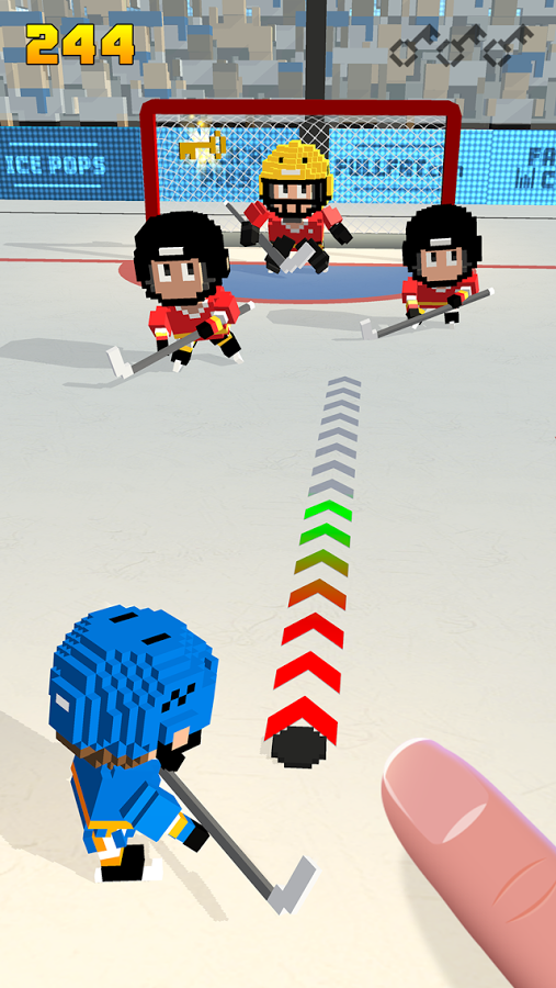 方块冰球游戏 截图1