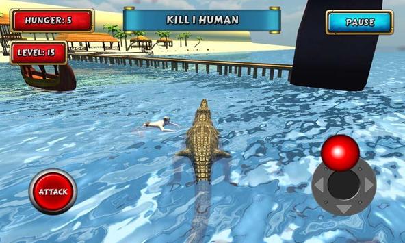 鳄鱼模拟器海滩狩猎 截图2