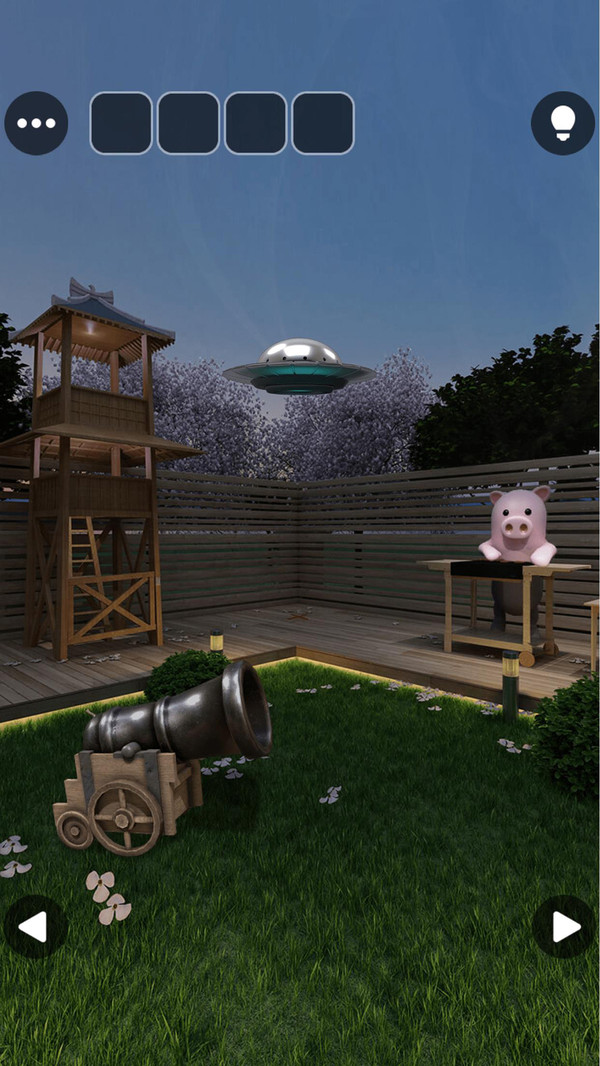 夏夜的公园和UFO 截图2